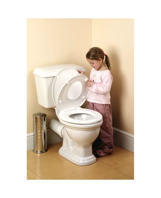 Abattant WC à fermeture progressive et réducteur enfant amovible